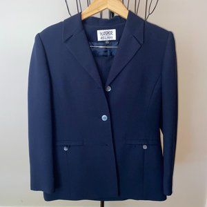 Petite Navy Blue Suit Set (Blazer and Pants)
